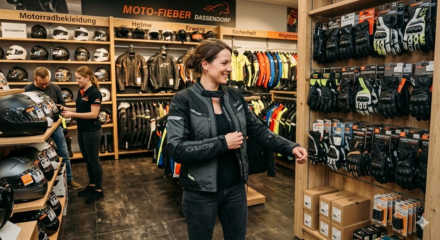 Motorrad-Ausrüstung für den Führerschein